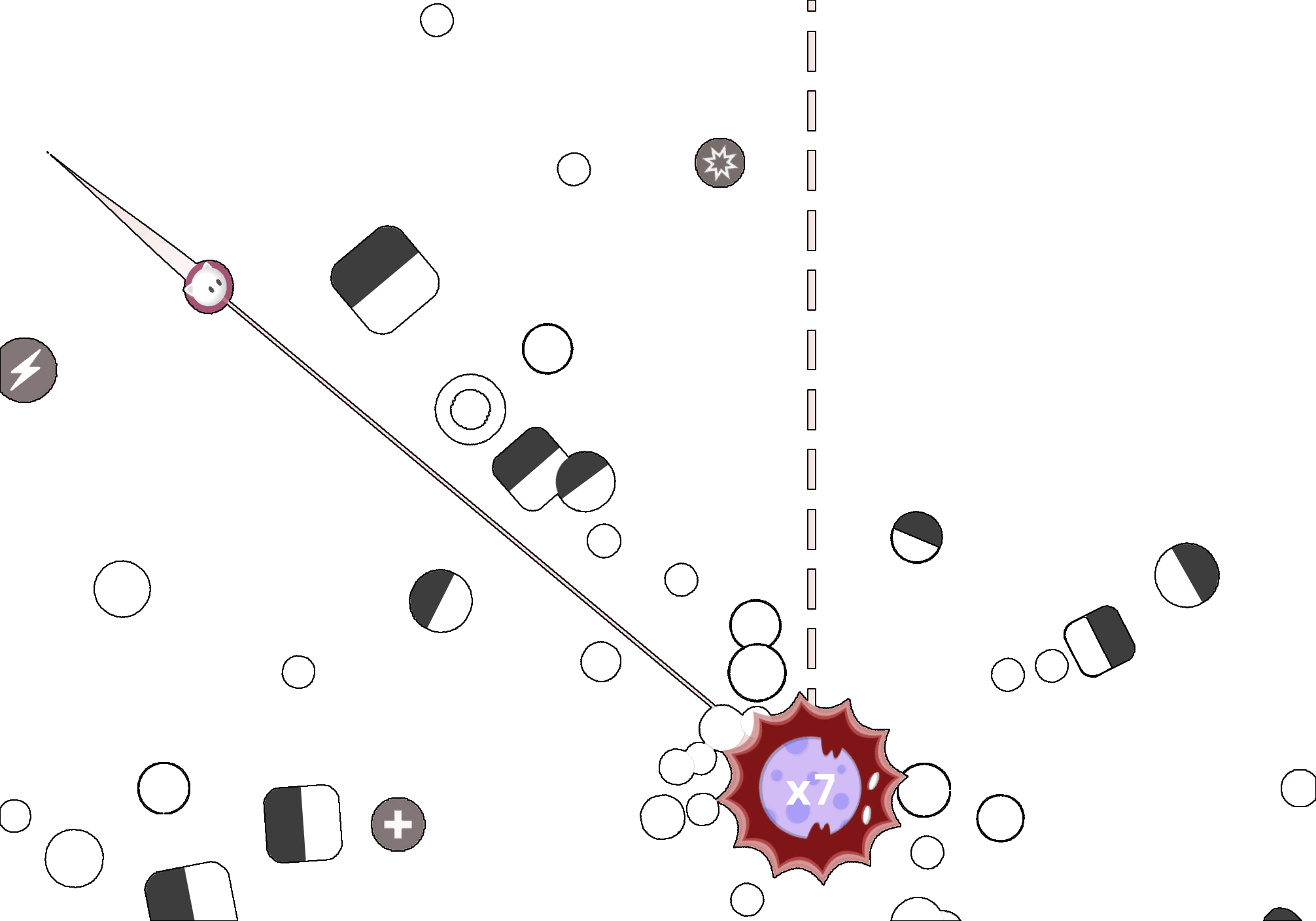 Gravity Ball game cover with a bouncing ball in space